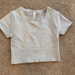 Aerie Light Gray Crop Top